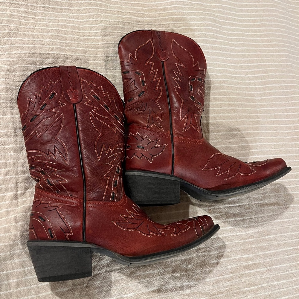 Red Dan Post Cowboy Boots